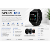Montre Connectée Sport X10 - Suivi activité, GPS et notifications